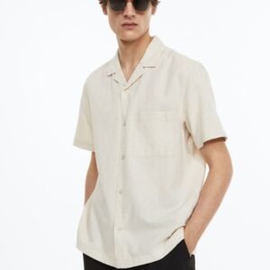 Regular Fit Linen-blend Shirt